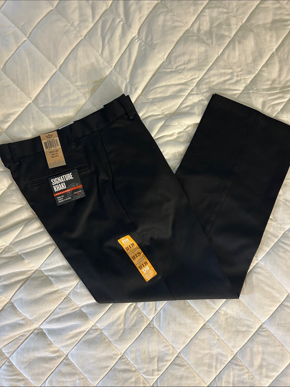 Dockers Black Men's Dress Pants - Signature Khaki
